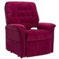 Crypton Aria Red Pride Mobility Heritage LC-358 Lift Chair Angled Front View