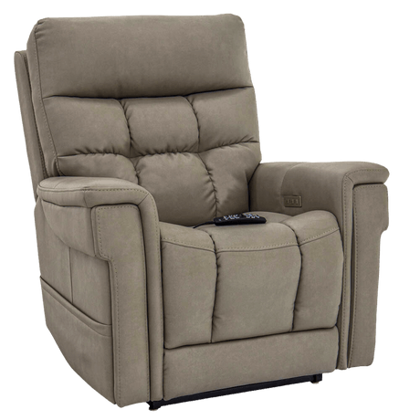 Dove Color Pride Mobility VivaLift Ultra PLR-4955 Power Lift Chair Angled View