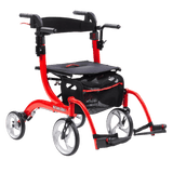 Drive Medical Nitro Duet Rollator and Transport Chair with Comfortable Seat