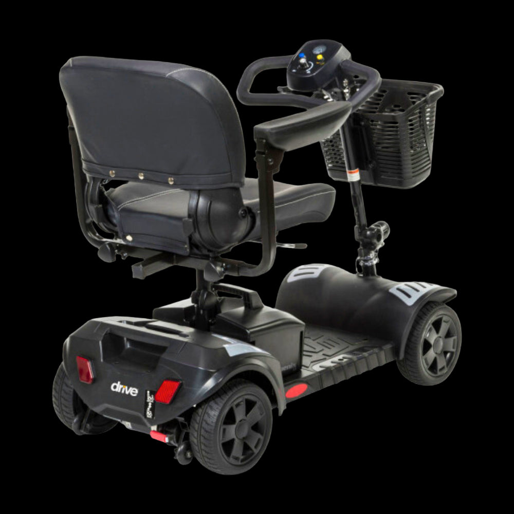 Drive Medical Phoenix LT 4-Wheel Travel Scooter Rear Angled View