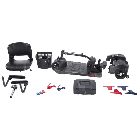Drive Medical Scout 3-Wheel Compact Travel Power Scooter Disassembled Parts