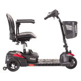 Drive Medical Scout 3-Wheel Compact Travel Power Scooter Close-Up of Seat