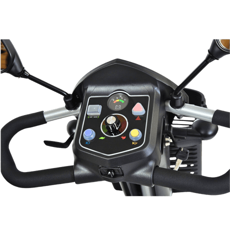 Drive Medical Ventura 3-Wheel Mobility Scooter Control Panel Close-Up View