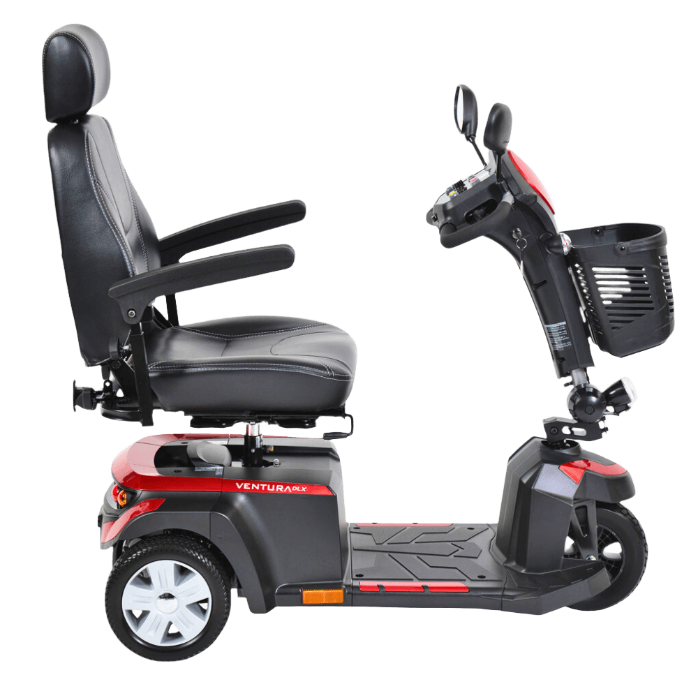 Drive Medical Ventura 3-Wheel Mobility Scooter Side View