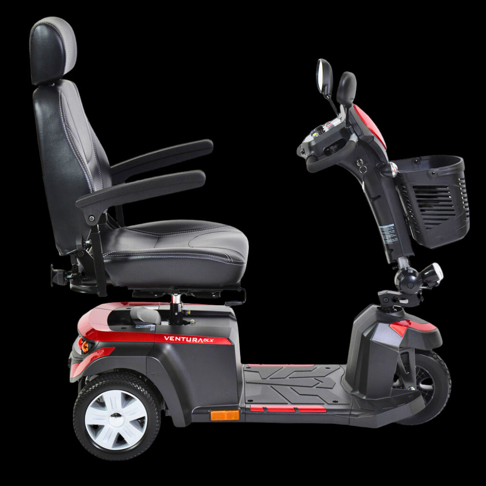 Drive Medical Ventura 3-Wheel Mobility Scooter Side View