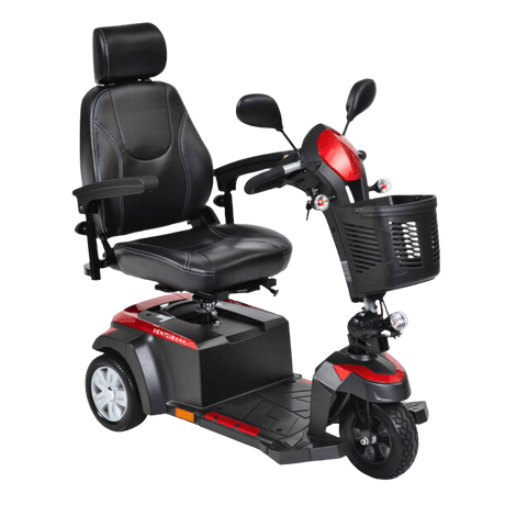 Drive Medical Ventura 3-Wheel Mobility Scooter Angled View