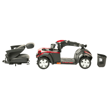 Drive Medical Ventura 4-Wheel Mobility Scooter Disassembled into Main Components