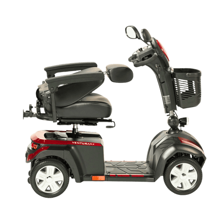 Drive Medical Ventura 4-Wheel Mobility Scooter With Closed Seat Side View