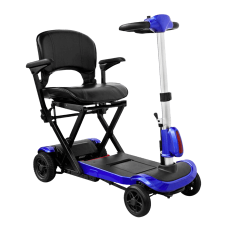 Drive Medical Zoome Auto-Flex Folding Travel Scooter Angled View