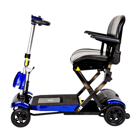 Drive Medical Zoome Auto-Flex Folding Travel Scooter Side View