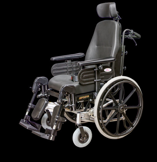 EV Rider Heartway Spring Lightweight Manual Wheelchair - Angled View