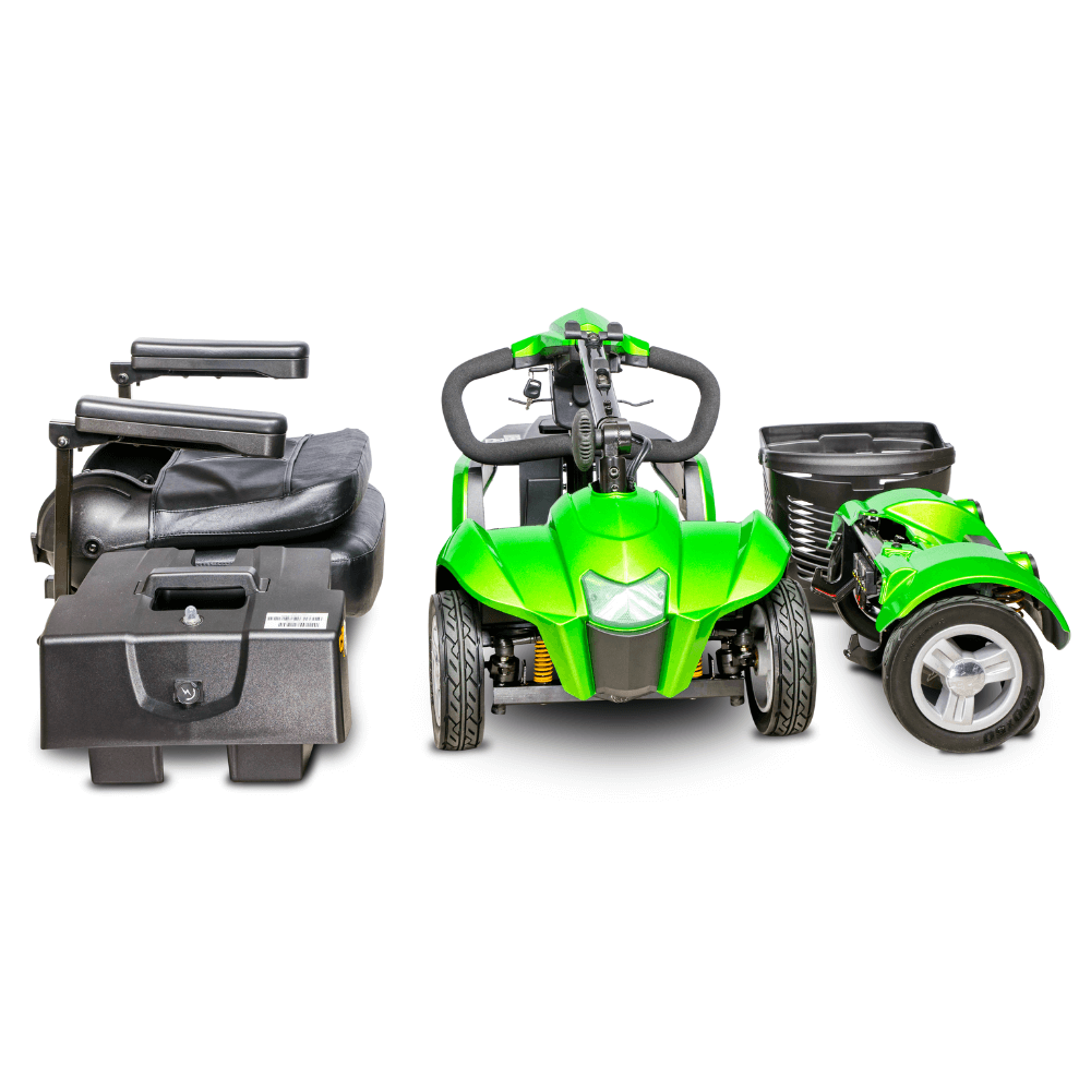 Pearl Green EV Rider CityCruzer 4 Wheel Mobility Scooter 5 Parts