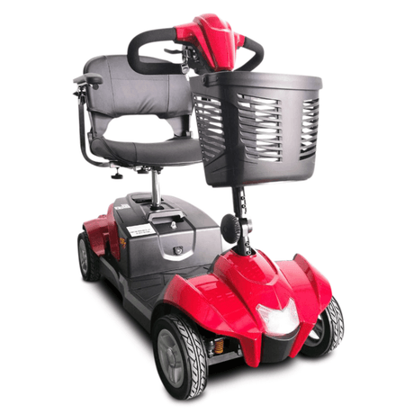 Red EV Rider CityCruzer 4 Wheel Mobility Scooter - Angled View