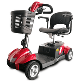 Red EV Rider CityCruzer 4 Wheel Mobility Scooter - Angled View