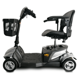 Silver EV Rider CityCruzer 4 Wheel Mobility Scooter - Side View