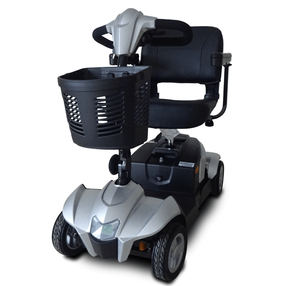 Silver EV Rider CityCruzer 4 Wheel Mobility Scooter - Front View