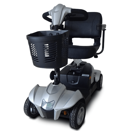 Silver EV Rider CityCruzer 4 Wheel Mobility Scooter - Front View