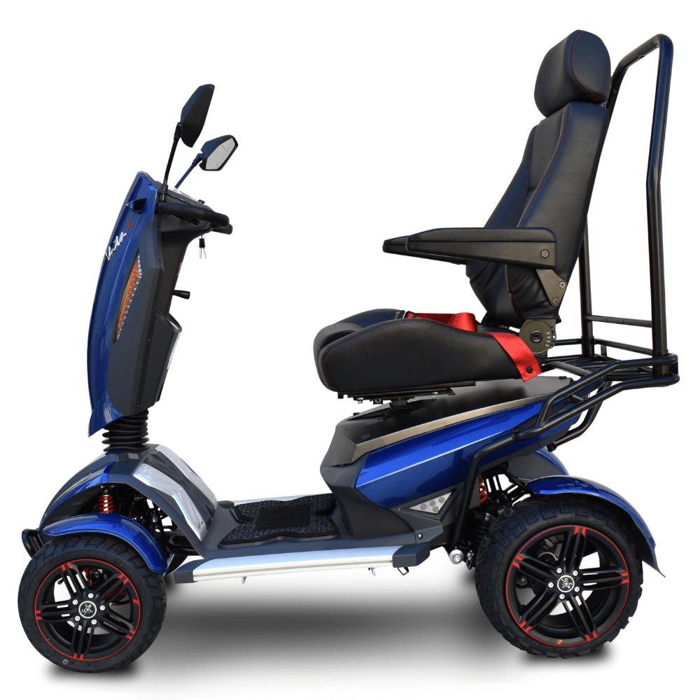 Blue EV Rider Heartway S12X Vita Monster Mobility Scooter - Side View