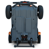 Metallic Gold EV Rider TeQno Automatic Folding Mobility Scooter Folded - Bottom View