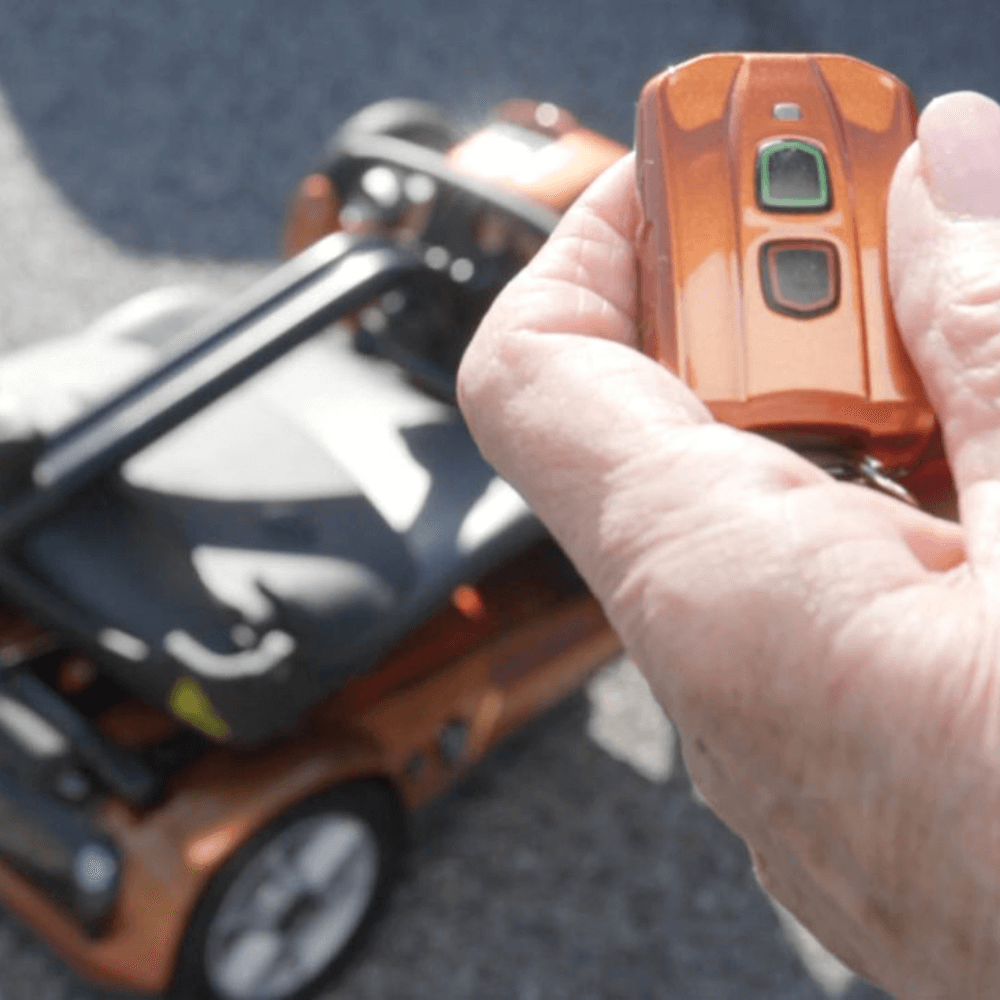 Jupiter Gold EV Rider Transport 4AF Automatic Folding Mobility Scooter with Keyfob