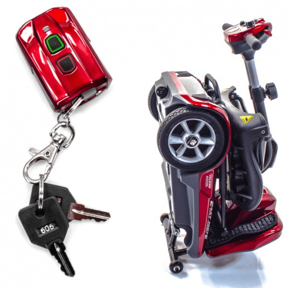 Remote Control and Folded EV Rider Transport AF+ Automatic Folding Mobility Scooter