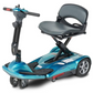 Blue EV Rider Transport M Travel Folding Mobility Scooter - Angled View