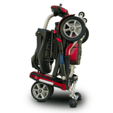 Red EV Rider Transport Plus Foldable Mobility Scooter Folded