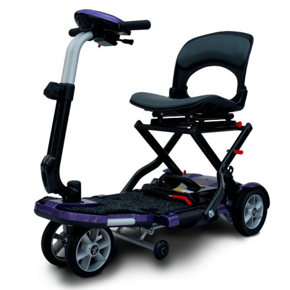 Plum EV Rider Transport Plus Foldable Mobility Scooter - Angled View