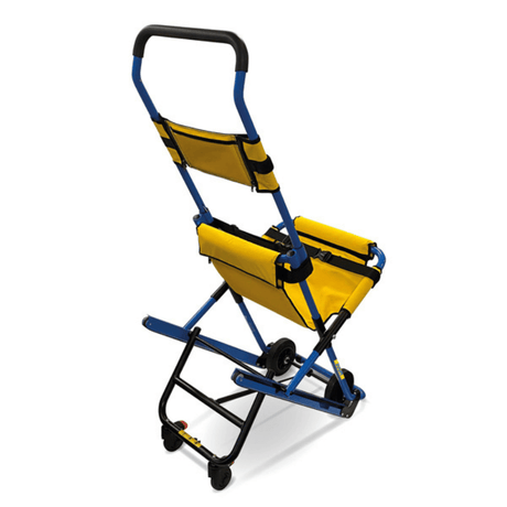 EVAC+CHAIR 300H Lightweight Emergency Stair Chair - Rear View