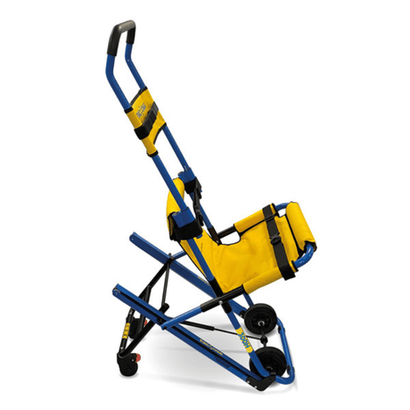 EVAC+CHAIR 300H Lightweight Emergency Stair Chair - Side View
