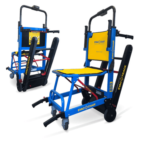 EVAC+CHAIR Power 800 Battery Operated Electric Evacuation Chair - Angled View