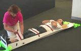EVAC+CHAIR RESQME Medical Patient Evacuation Sled - Displaying proper usage