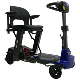 Enhance Mobility Mojo MJ100 Mobility Scooter Blue Angled View