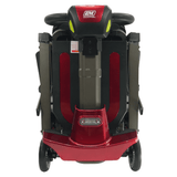 Enhance Mobility Mojo MJ100 Mobility Scooter Red Folded Back View