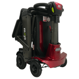 Enhance Mobility Mojo MJ100 Mobility Scooter Red Folded Angled View