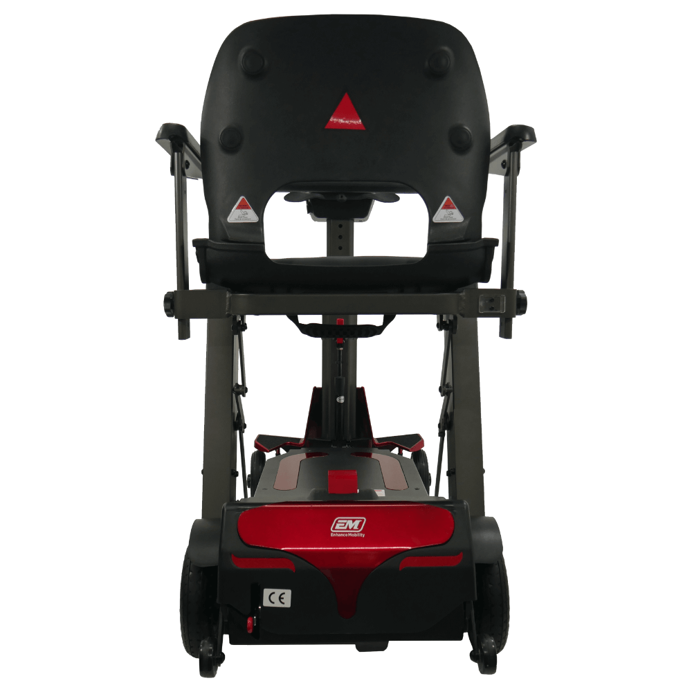 Enhance Mobility Mojo MJ100 Mobility Scooter Red Back View