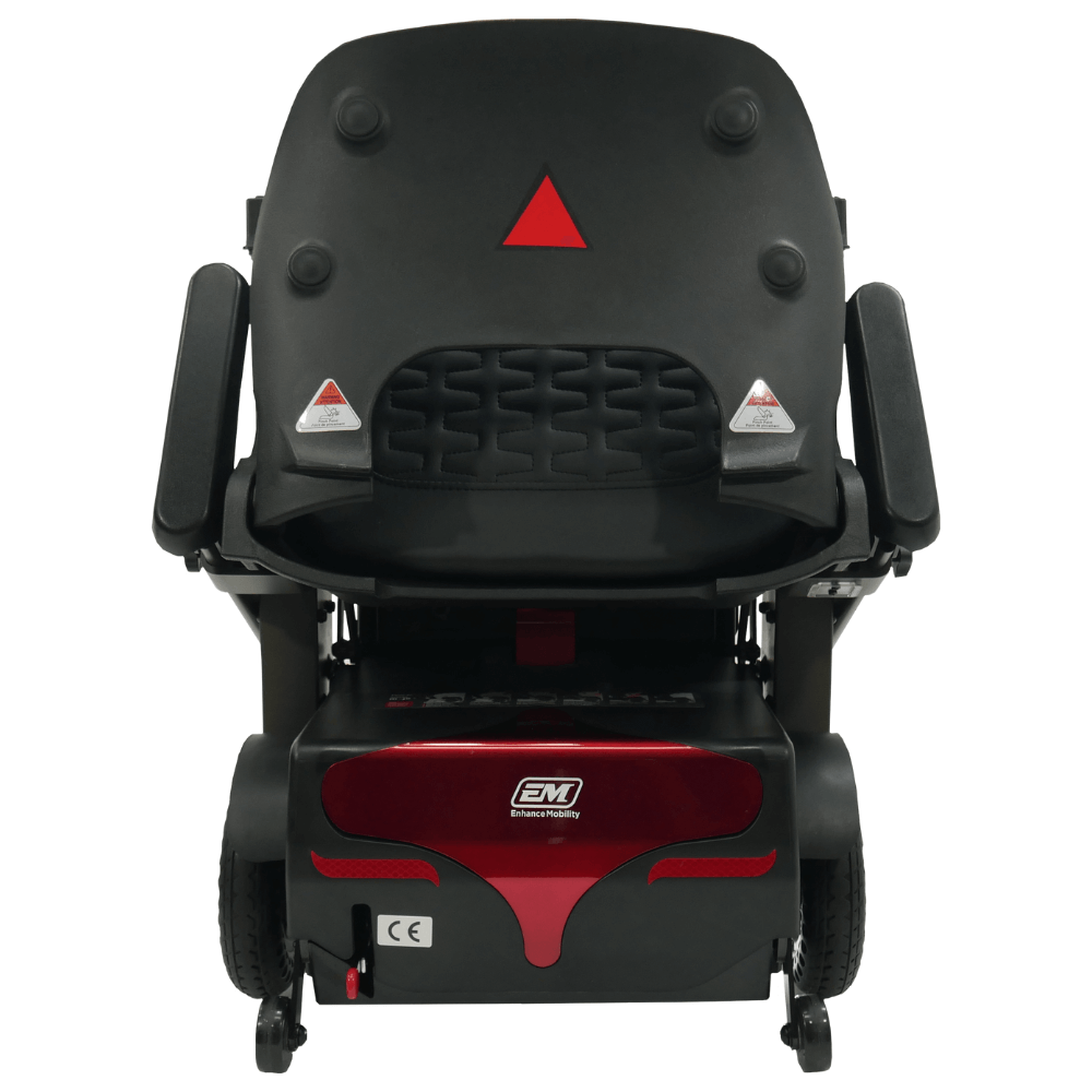 Enhance Mobility Mojo MJ100 Mobility Scooter Red Folded Back View