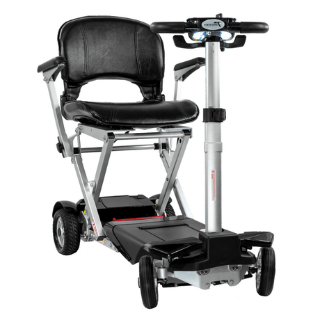 Enhance Mobility Transformer 2 S3026 Automatic Folding Mobility Scooter Black Angled View