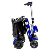 Fully-Folded Drive Medical Zoome Auto-Flex Folding Travel Scooter
