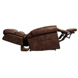Fully Reclined Astro Brown Pride Mobility VivaLift Tranquil 2 PLR-935 Lift Chair with Extended Footrest