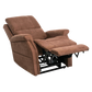 Fully Reclined Saville Brown Pride Mobility Vivalift Metro 2 PLR-925 Lift Chair with Extended Footrest