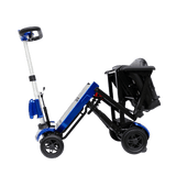 Half-Folded Drive Medical Zoome Auto-Flex Folding Travel Scooter Side View