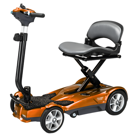 Jupiter Gold EV Rider Auto Fold Transport 4AF Mobility Scooter - Open Box Angled View