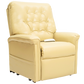 Lexis Sta Kleen Mushroom Pride Mobility Heritage LC-358 Lift Chair Angled Front View