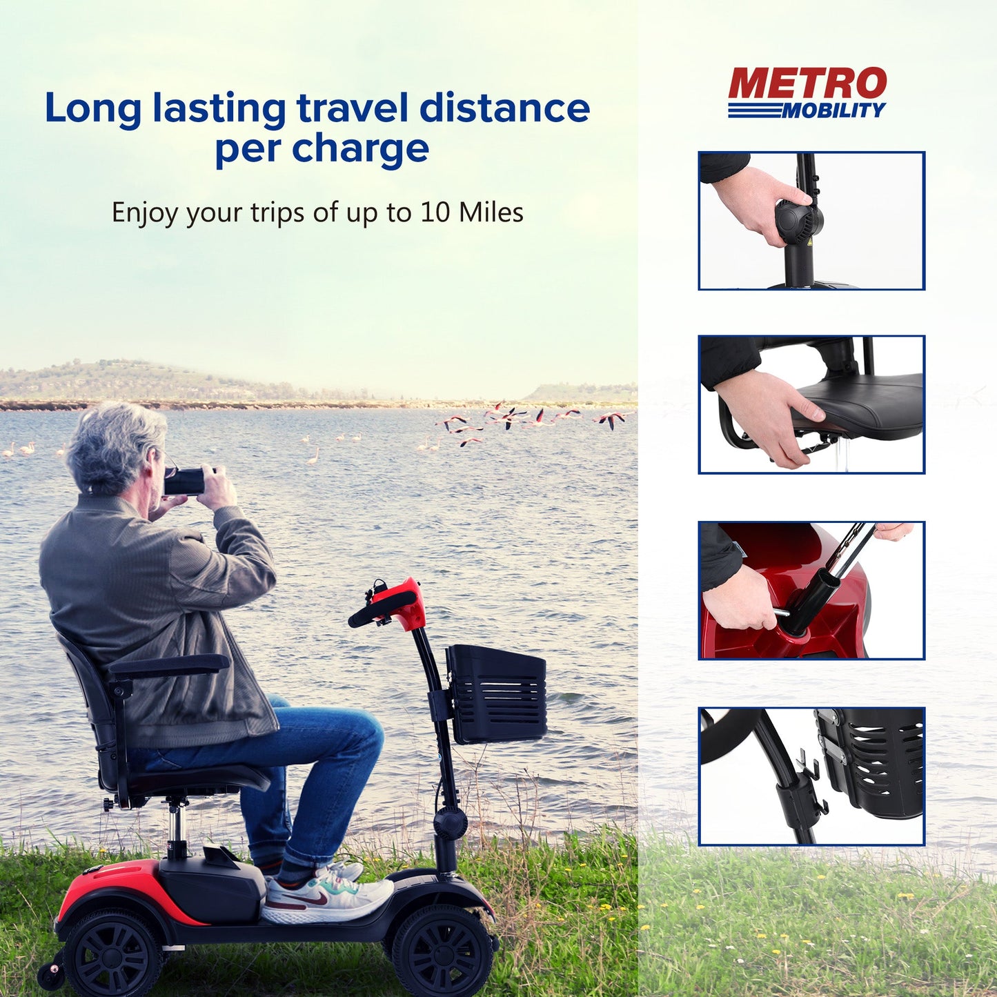 Metro Mobility M1 Lite Lightweight Portable Mobility Scooter-My Perfect Scooter