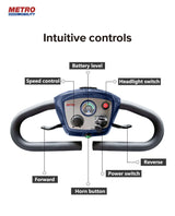 Metro Mobility M1 Portable 4-Wheel Mobility Scooter - Intuitive Controls Display