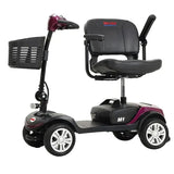 Plum Metro Mobility M1 Portable 4-Wheel Mobility Scooter - Angled View