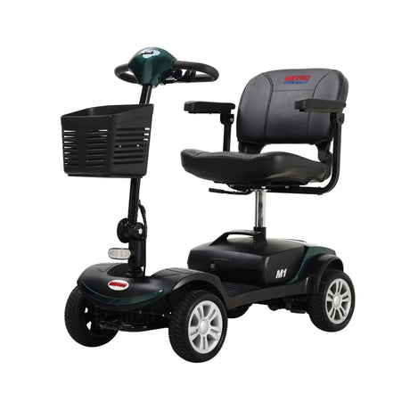 Emerald Metro Mobility M1 Portable 4-Wheel Mobility Scooter - Angled View