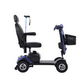 Dark Purple Metro Mobility Max Plus Indoor & Outdoor Mobility Scooter - Side View
