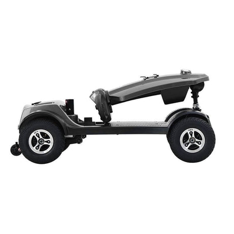Silver Metro Mobility Max Plus Indoor & Outdoor Mobility Scooter - Folded View